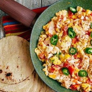 Scrambled Eggs Mexican Style